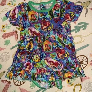 Colorful Little Mermaid bamboo twirl